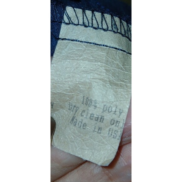 Celine K New York Paris Navy Blouse Sz Small Sleeveless Chic Vnt Made In USA - Picture 7 of 7